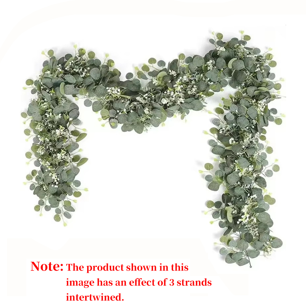 Eucalyptus Preserved - 1 PC ใบยูคาลิปตัสประดิษฐ์ Greenery Garland Faux