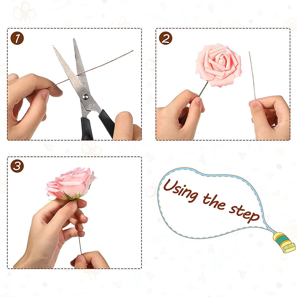 50 ชิ้น/ล็อต 26 #   0.45 มม.ดอ - Florist Supply Bulk บทวิจารณ์และราคา